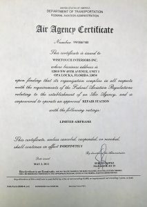 Air Agency Certificate